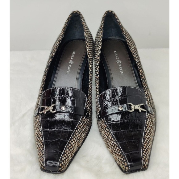 Vintage Y2K Old Money Pointed Heel Shoes 9 - Picture 2 of 8